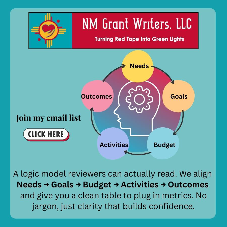 Design Your Funding Logic Model-Win-With-Gwen-NM-Grant-Writers-LLC
