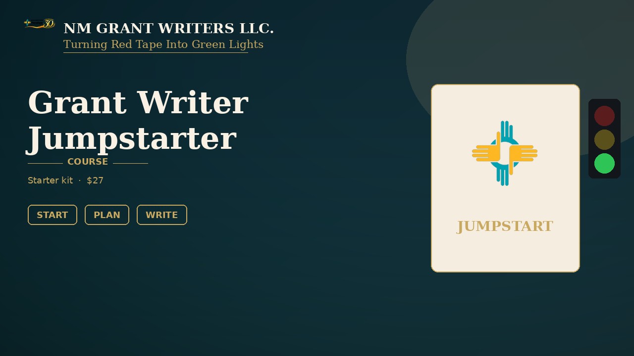 Grant Writer Jumpstarter Course Card